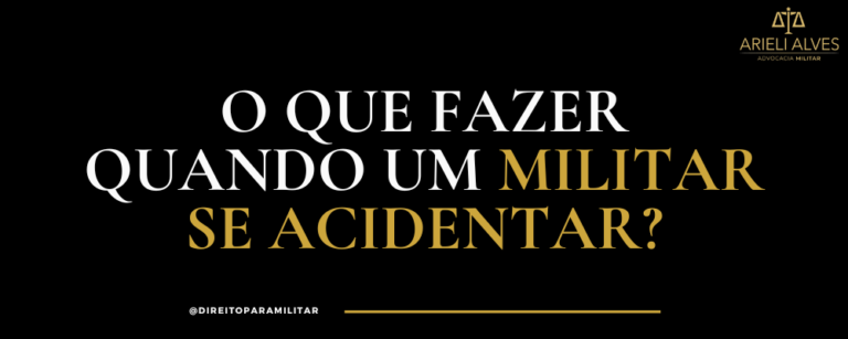 o que fazer quando um militar se acidentar?